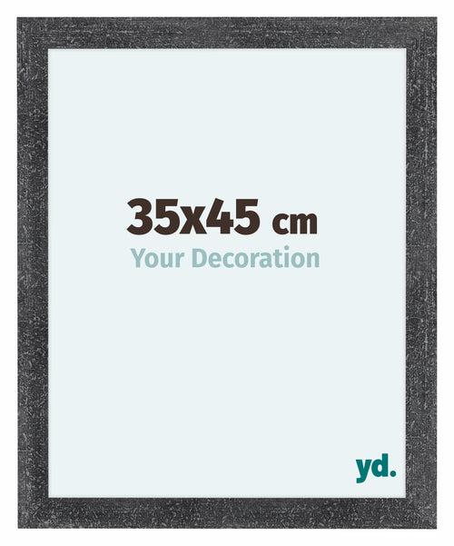 Como MDF Photo Frame 35x45cm Gray Swept Front Size | Yourdecoration.com