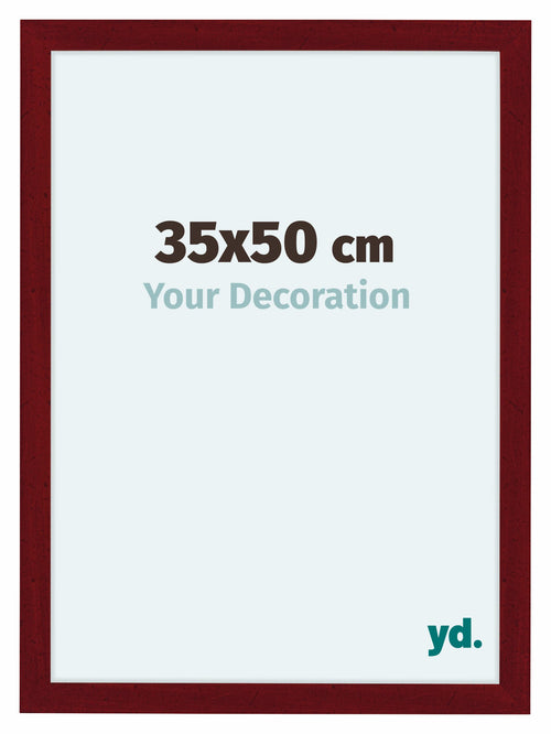 Como MDF Photo Frame 35x50cm Wine Red Swept Front Size | Yourdecoration.com