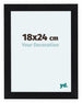 Como MDF Photo Frame 36x48cm Black Matte Front Size | Yourdecoration.com