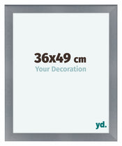 Como MDF Photo Frame 36x49cm Aluminium Brushed Front Size | Yourdecoration.com