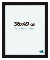 Como MDF Photo Frame 36x49cm Black High Gloss Front Size | Yourdecoration.com