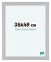 Como MDF Photo Frame 36x49cm White High Gloss Front Size | Yourdecoration.com