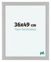 Como MDF Photo Frame 36x49cm White Woodgrain Front Size | Yourdecoration.com