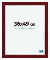Como MDF Photo Frame 36x49cm Wine Red Swept Front Size | Yourdecoration.com