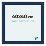 Como MDF Photo Frame 40x40cm Dark Blue Swept Front Size | Yourdecoration.com