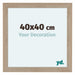 Como MDF Photo Frame 40x40cm Oak Light Front Size | Yourdecoration.com