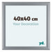 Como MDF Photo Frame 40x40cm Silver Matte Front Size | Yourdecoration.com