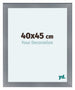 Como MDF Photo Frame 40x45cm Aluminium Brushed Front Size | Yourdecoration.com