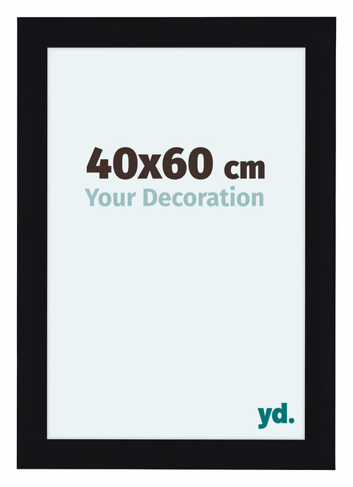 Como MDF Photo Frame 40x60cm Black High Gloss Front Size | Yourdecoration.com