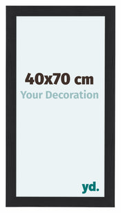 Como MDF Photo Frame 40x70cm Black Woodgrain Front Size | Yourdecoration.com