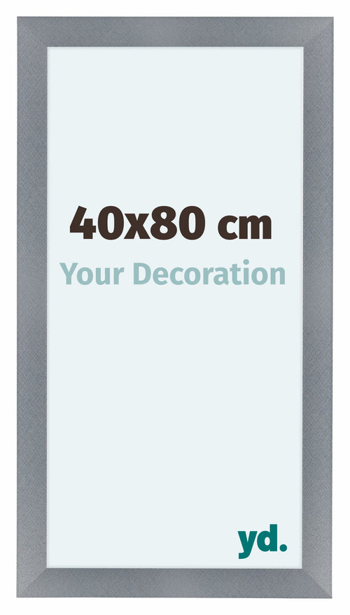 Como MDF Photo Frame 40x80cm Aluminium Brushed Front Size | Yourdecoration.com