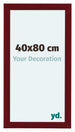 Como MDF Photo Frame 40x80cm Wine Red Swept Front Size | Yourdecoration.com