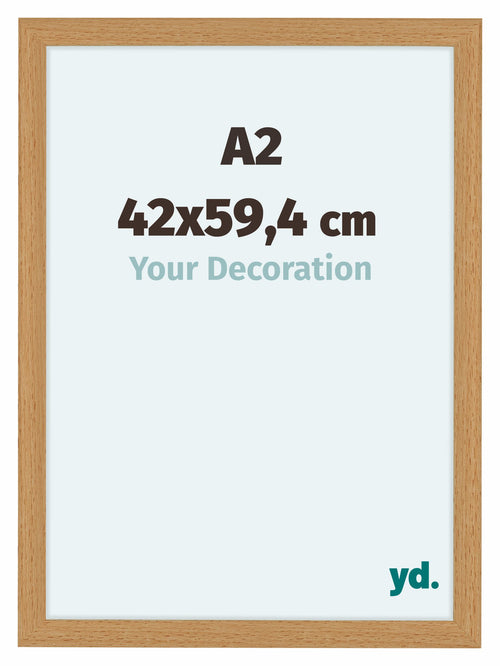 Como MDF Photo Frame 42x59 4cm A2 Beech Front Size | Yourdecoration.com