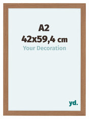 Como MDF Photo Frame 42x59 4cm A2 Walnut Light Front Size | Yourdecoration.com