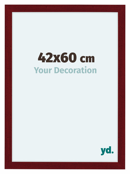 Como MDF Photo Frame 42x60cm Wine Red Swept Front Size | Yourdecoration.com