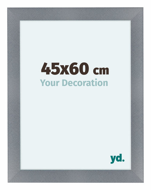 Como MDF Photo Frame 45x60cm Aluminium Brushed Front Size | Yourdecoration.com