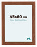 Como MDF Photo Frame 45x60cm Walnut Front Size | Yourdecoration.com