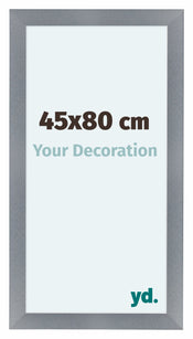 Como MDF Photo Frame 45x80cm Aluminium Brushed Front Size | Yourdecoration.com