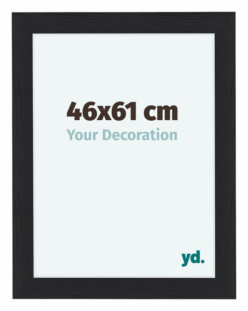 Como MDF Photo Frame 46x61cm Black Woodgrain Front Size | Yourdecoration.com