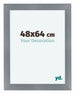 Como MDF Photo Frame 48x64cm Aluminum Brushed Front Size | Yourdecoration.com