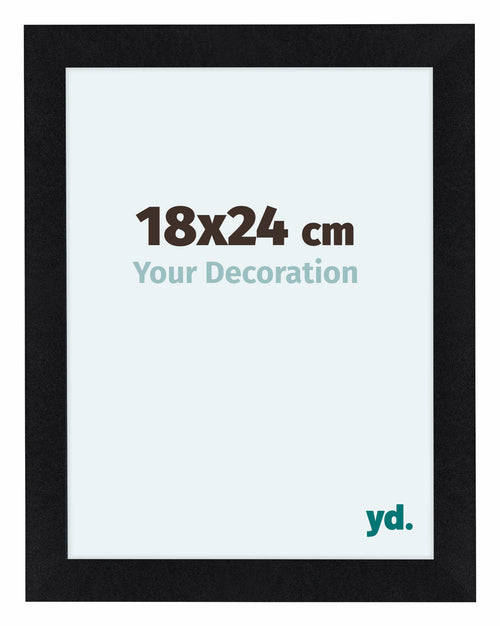 Como MDF Photo Frame 48x64cm Black Matte Front Size | Yourdecoration.com