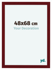 Como MDF Photo Frame 48x68cm Wine Red Swept Front Size | Yourdecoration.com