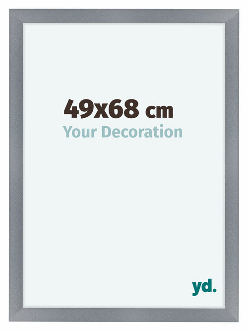 Como MDF Photo Frame 49x68cm Aluminum Brushed Front Size | Yourdecoration.com