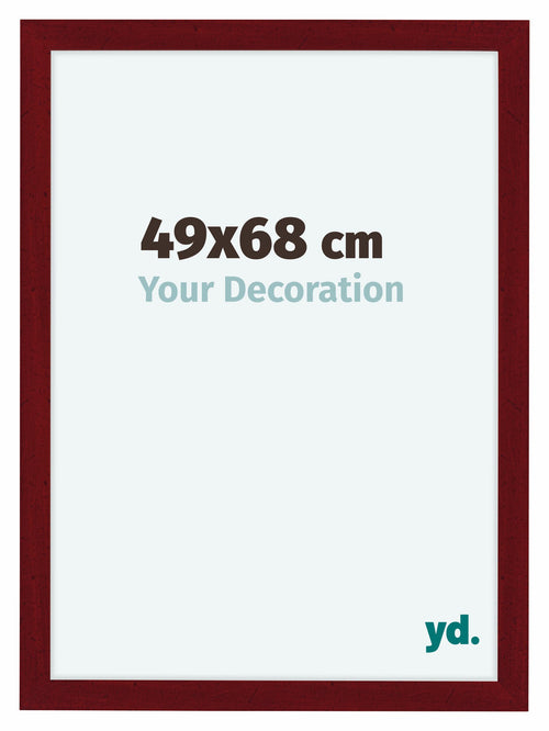 Como MDF Photo Frame 49x68cm Wine Red Swept Front Size | Yourdecoration.com