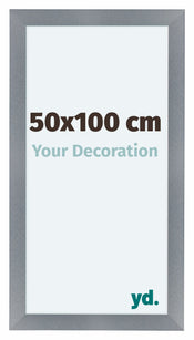 Como MDF Photo Frame 50x100cm Aluminium Brushed Front Size | Yourdecoration.com