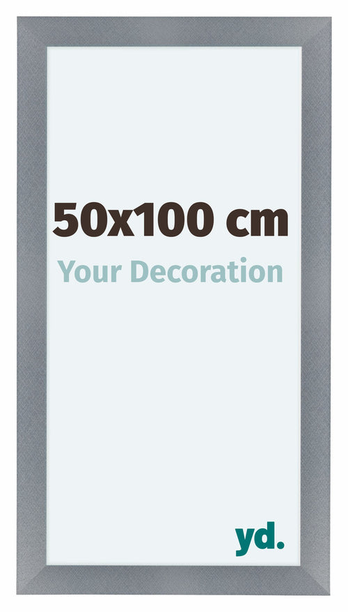 Como MDF Photo Frame 50x100cm Aluminium Brushed Front Size | Yourdecoration.com