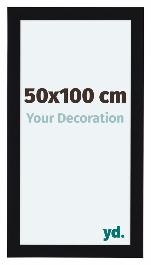 Como MDF Photo Frame 50x100cm Black High Gloss Front Size | Yourdecoration.com