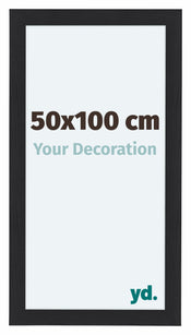 Como MDF Photo Frame 50x100cm Black Woodgrain Front Size | Yourdecoration.com