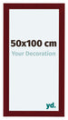 Como MDF Photo Frame 50x100cm Wine Red Swept Front Size | Yourdecoration.com