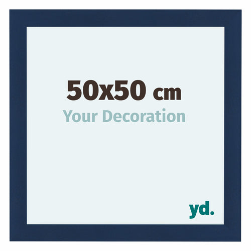 Como MDF Photo Frame 50x50cm Dark Blue Swept Front Size | Yourdecoration.com