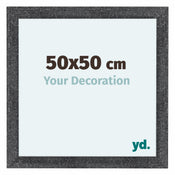 Como MDF Photo Frame 50x50cm Gray Swept Front Size | Yourdecoration.com