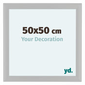 Como MDF Photo Frame 50x50cm White Woodgrain Front Size | Yourdecoration.com