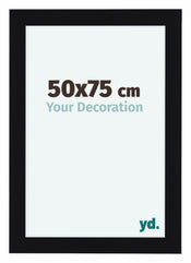 Como MDF Photo Frame 50x75cm Black High Gloss Front Size | Yourdecoration.com