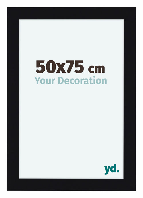 Como MDF Photo Frame 50x75cm Black High Gloss Front Size | Yourdecoration.com