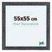 Como MDF Photo Frame 55x55cm Gray Swept Front Size | Yourdecoration.com