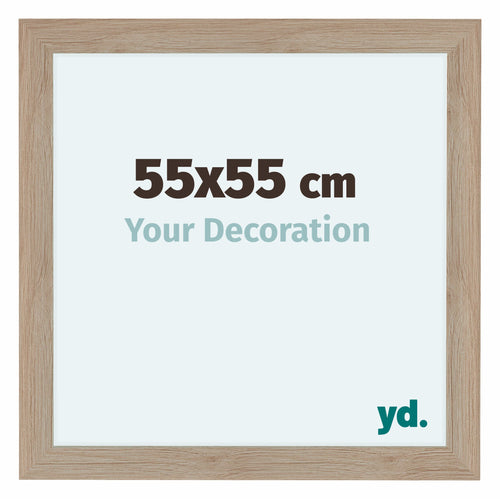 Como MDF Photo Frame 55x55cm Oak Light Front Size | Yourdecoration.com