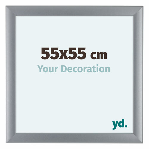 Como MDF Photo Frame 55x55cm Silver Matte Front Size | Yourdecoration.com