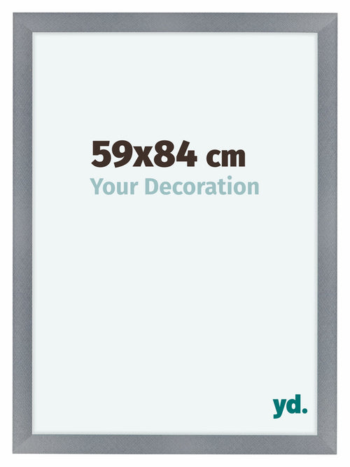 Como MDF Photo Frame 59x84cm Aluminum Brushed Front Size | Yourdecoration.com