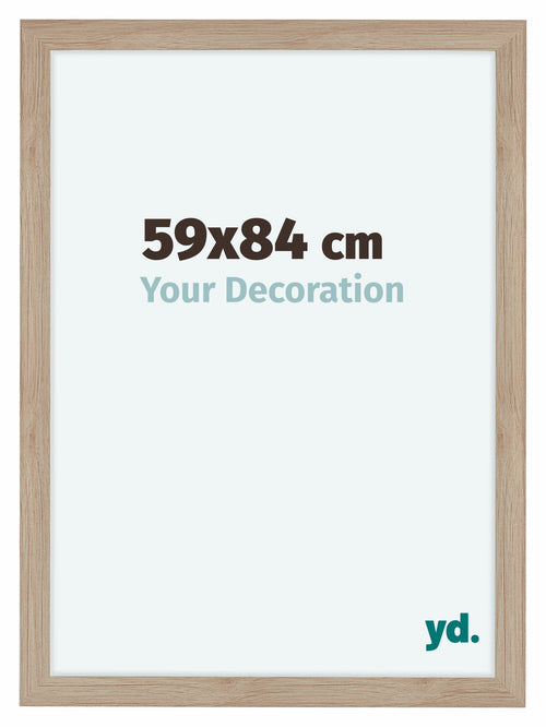 Como MDF Photo Frame 59x84cm Oak Light Front Size | Yourdecoration.com