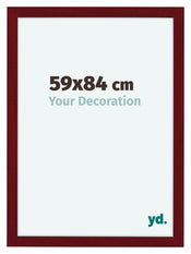 Como MDF Photo Frame 59x84cm Wine Red Swept Front Size | Yourdecoration.com