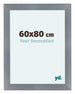 Como MDF Photo Frame 60x80cm Aluminium Brushed Front Size | Yourdecoration.com