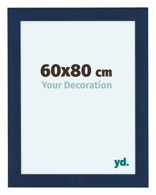 Como MDF Photo Frame 60x80cm Dark Blue Swept Front Size | Yourdecoration.com