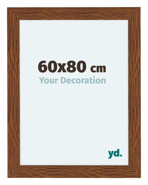 Como MDF Photo Frame 60x80cm Oak Rustic Front Size | Yourdecoration.com