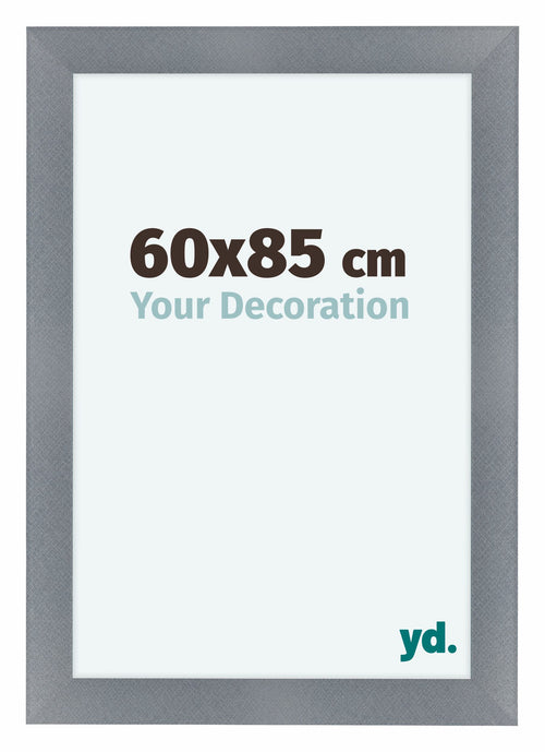 Como MDF Photo Frame 60x85cm Aluminium Brushed Front Size | Yourdecoration.com