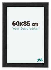 Como MDF Photo Frame 60x85cm Black Woodgrain Front Size | Yourdecoration.com