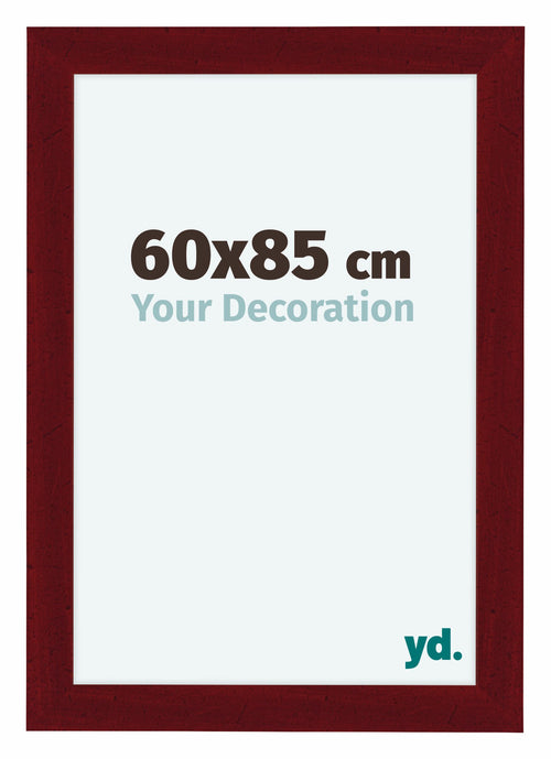 Como MDF Photo Frame 60x85cm Wine Red Swept Front Size | Yourdecoration.com